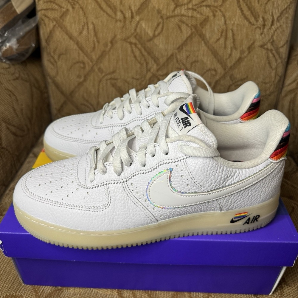 Nike Air Force 1 Low Men's Size 11 Be True White Multicolor Shoes CV0258‎ 100